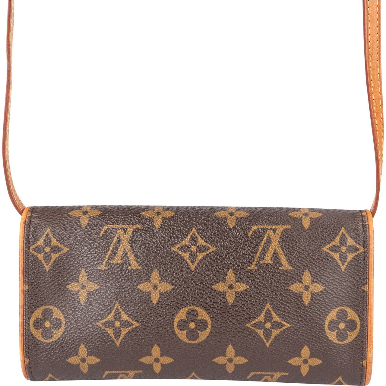 Louis Vuitton Louis Vuitton Monogram Canvas Twin Pochette Crossbody Bag Bruin
