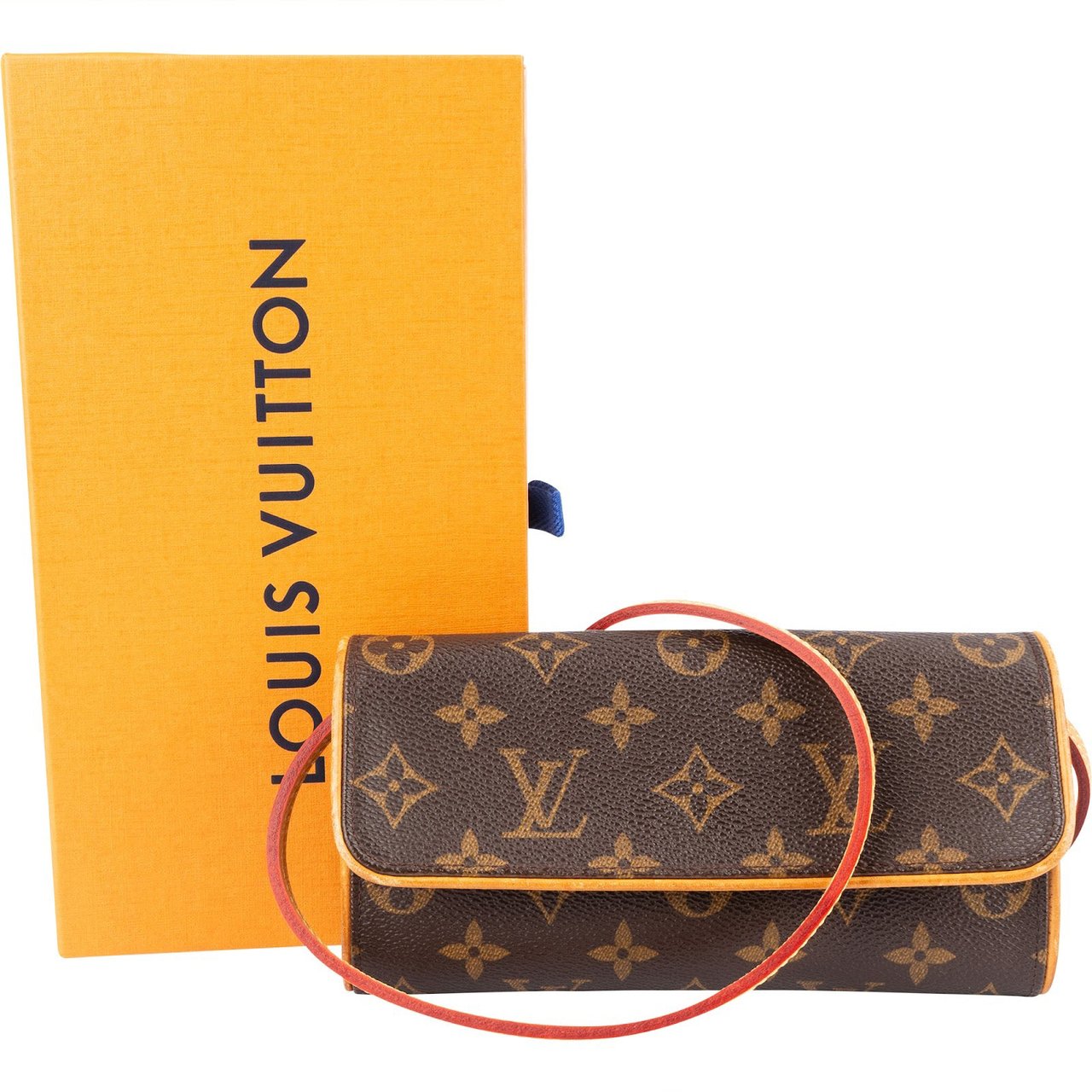 Louis Vuitton Louis Vuitton Monogram Canvas Twin Pochette Crossbody Bag Bruin