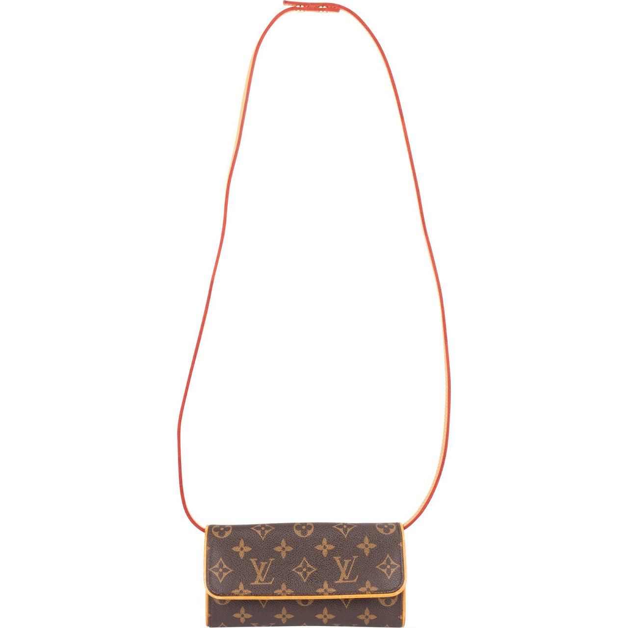 Louis Vuitton Louis Vuitton Monogram Canvas Twin Pochette Crossbody Bag Bruin