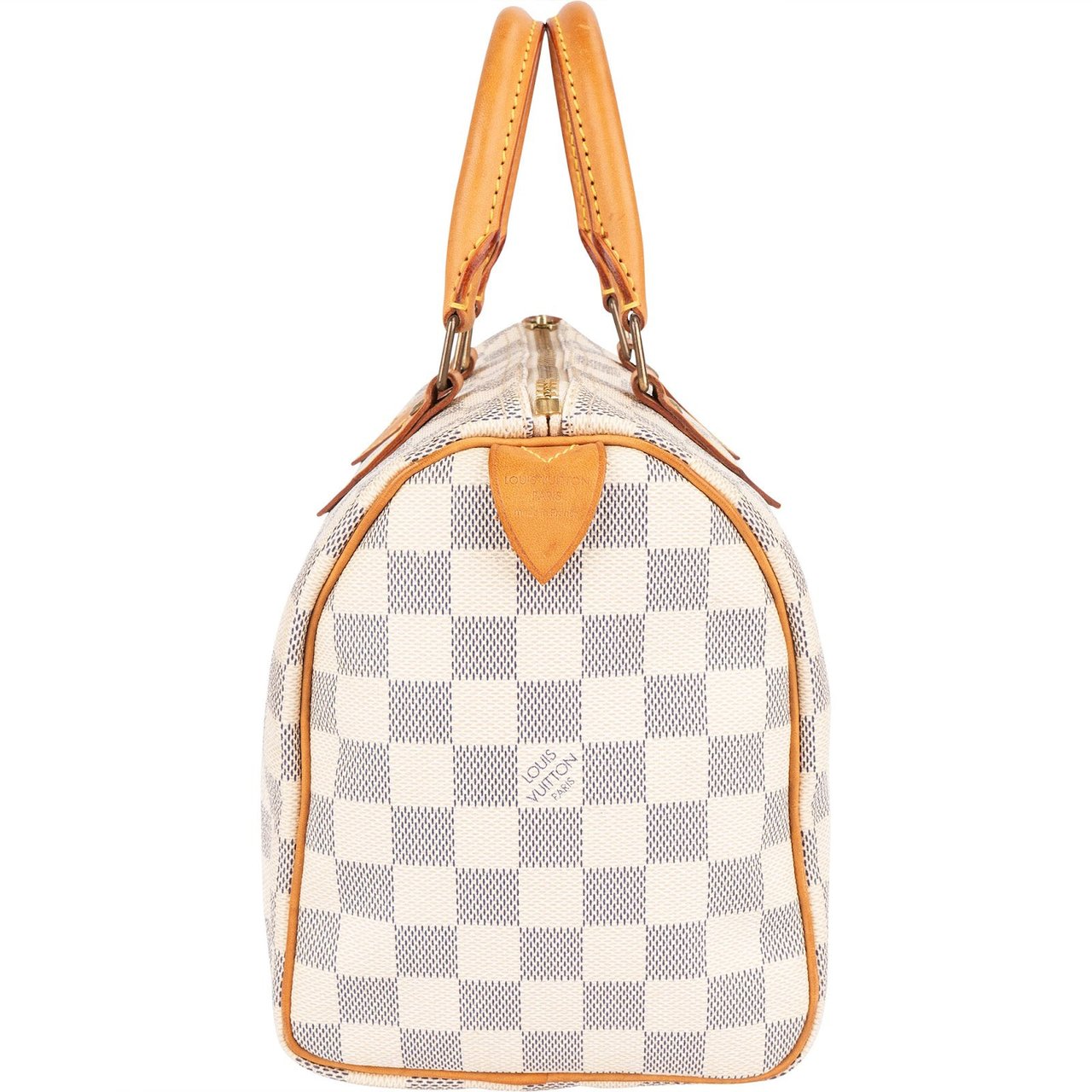 Louis Vuitton Louis Vuitton Monogram Damier Azur Canvas Speedy 25 Handbag Wit