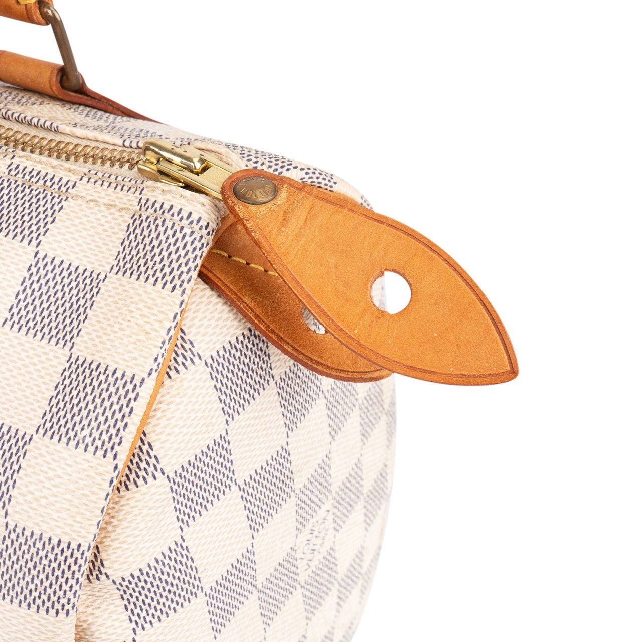 Louis Vuitton Louis Vuitton Monogram Damier Azur Canvas Speedy 25 Handbag Wit