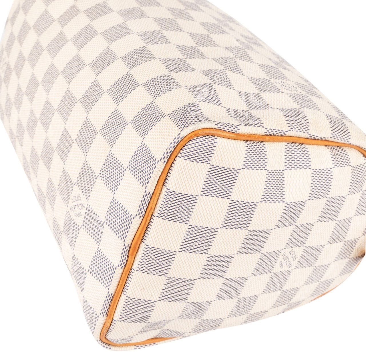 Louis Vuitton Louis Vuitton Monogram Damier Azur Canvas Speedy 25 Handbag Wit