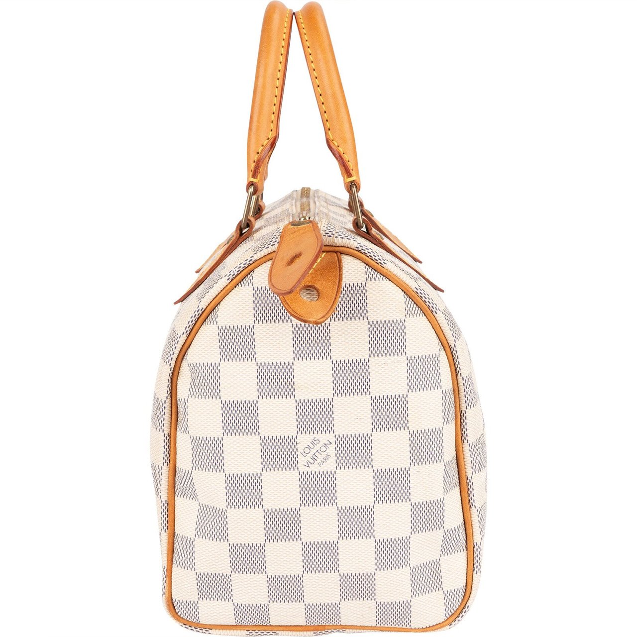 Louis Vuitton Louis Vuitton Monogram Damier Azur Canvas Speedy 25 Handbag Wit