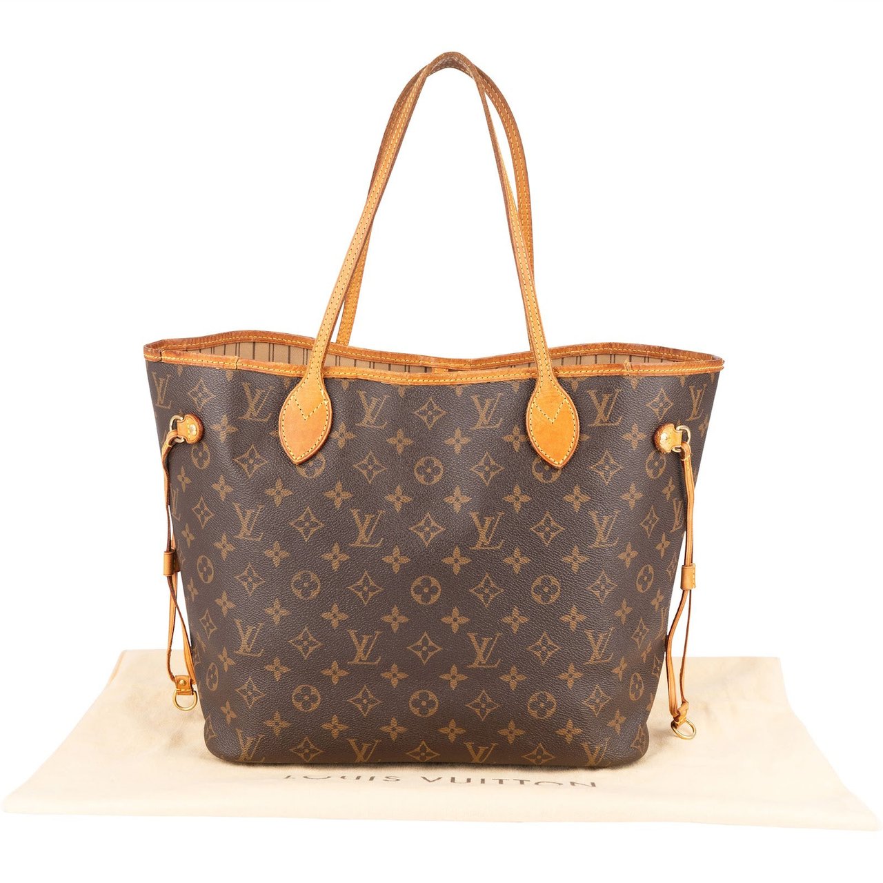 Louis Vuitton Louis Vuitton Monogram Canvas Neverfull MM Shoulder Bag Bruin