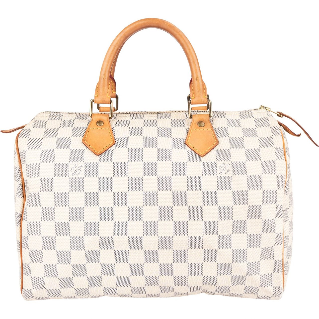 Louis Vuitton Louis Vuitton Monogram Damier Azur Canvas Speedy 30 Handbag Wit
