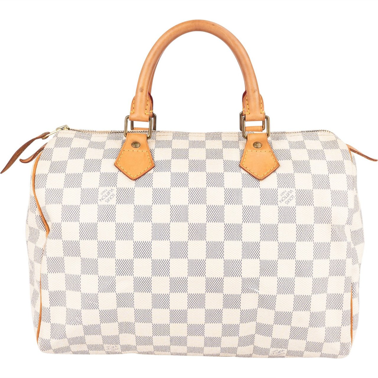 Louis Vuitton Louis Vuitton Monogram Damier Azur Canvas Speedy 30 Handbag Wit