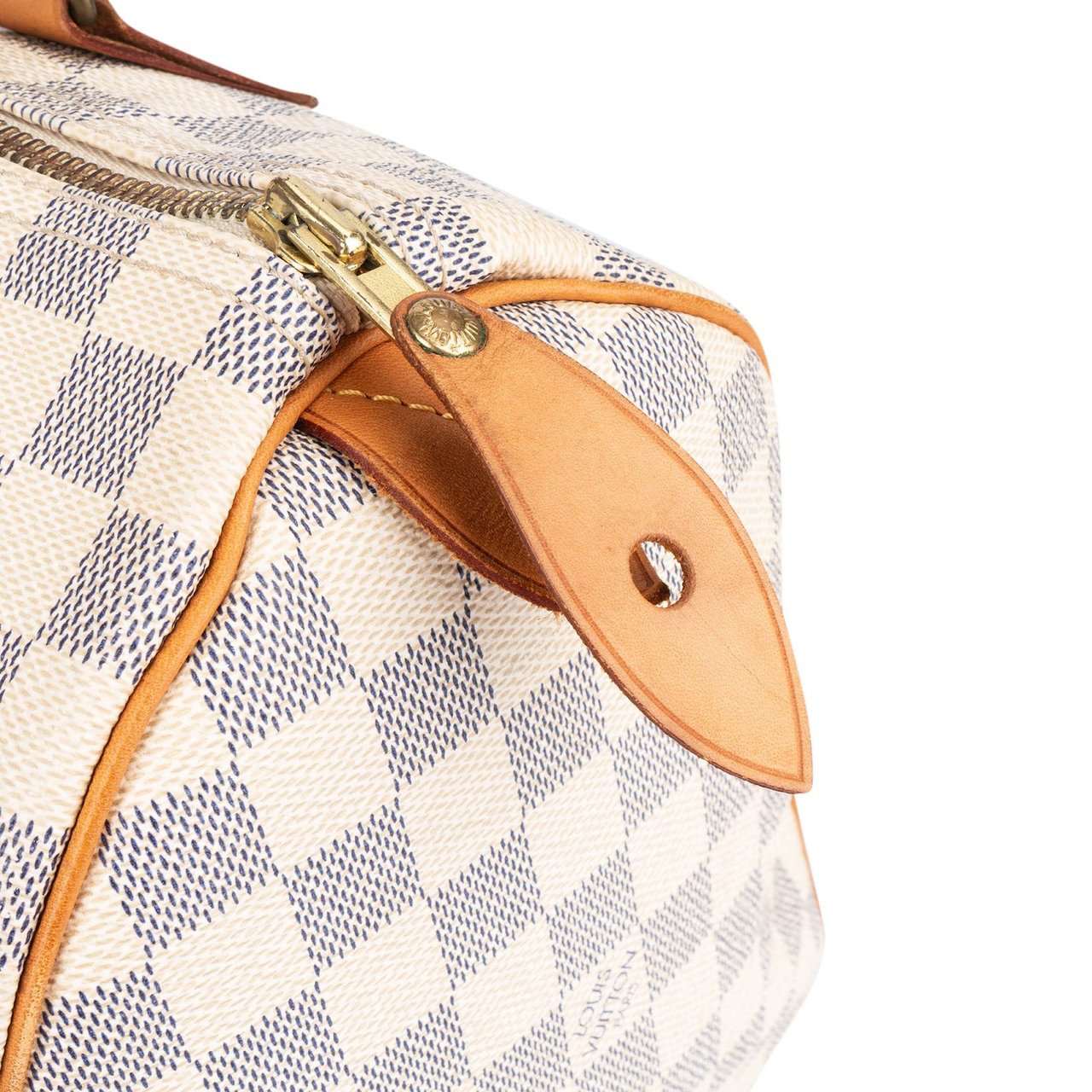 Louis Vuitton Louis Vuitton Monogram Damier Azur Canvas Speedy 30 Handbag Wit