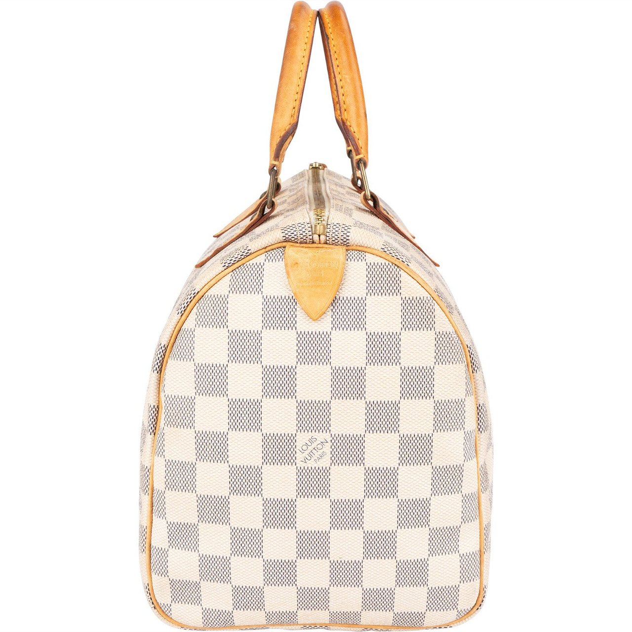 Louis Vuitton Monogram Damier Azur Speedy 30 Handbag Wit