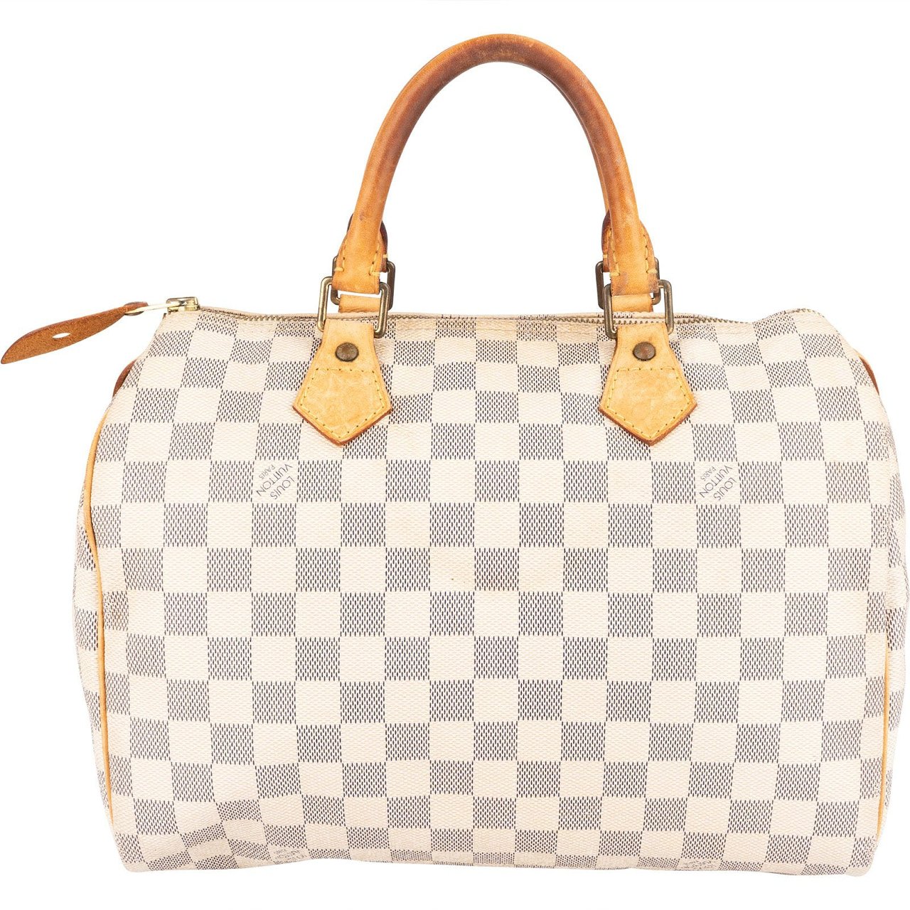 Louis Vuitton Monogram Damier Azur Speedy 30 Handbag Wit