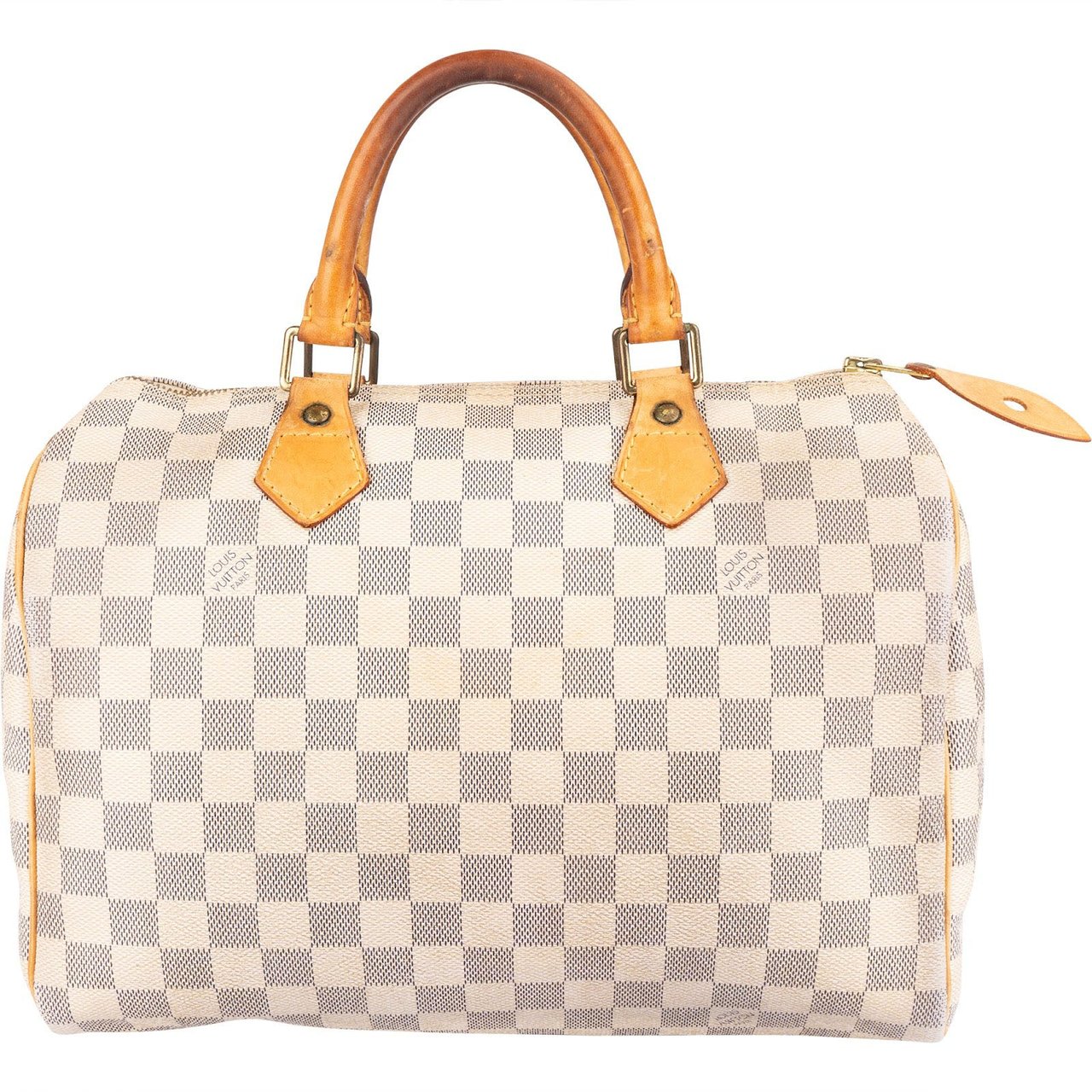 Louis Vuitton Monogram Damier Azur Speedy 30 Handbag Wit