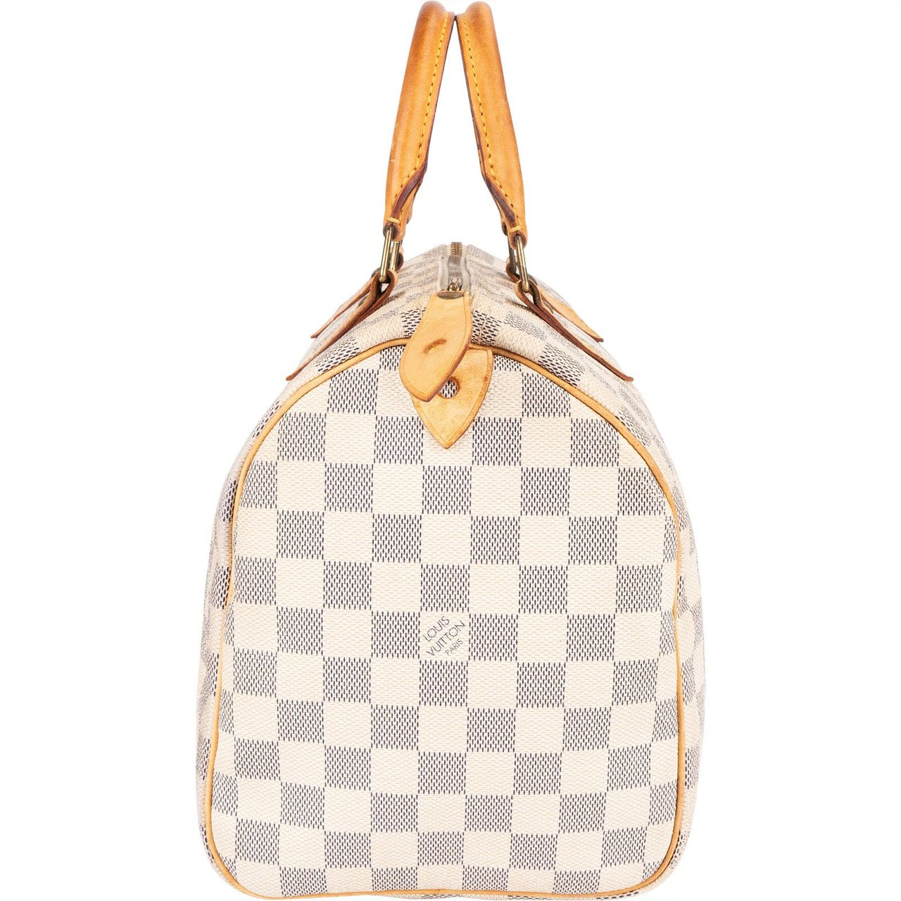 Louis Vuitton Monogram Damier Azur Speedy 30 Handbag Wit