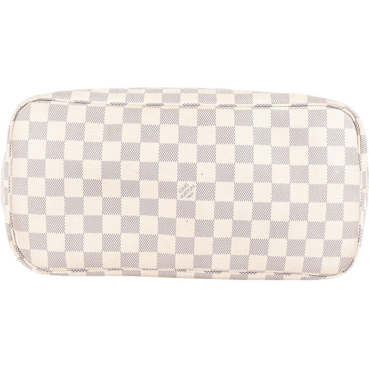 Louis Vuitton Louis Vuitton Monogram Damier Azur Canvas Neverfull MM Shoulder Bag Wit