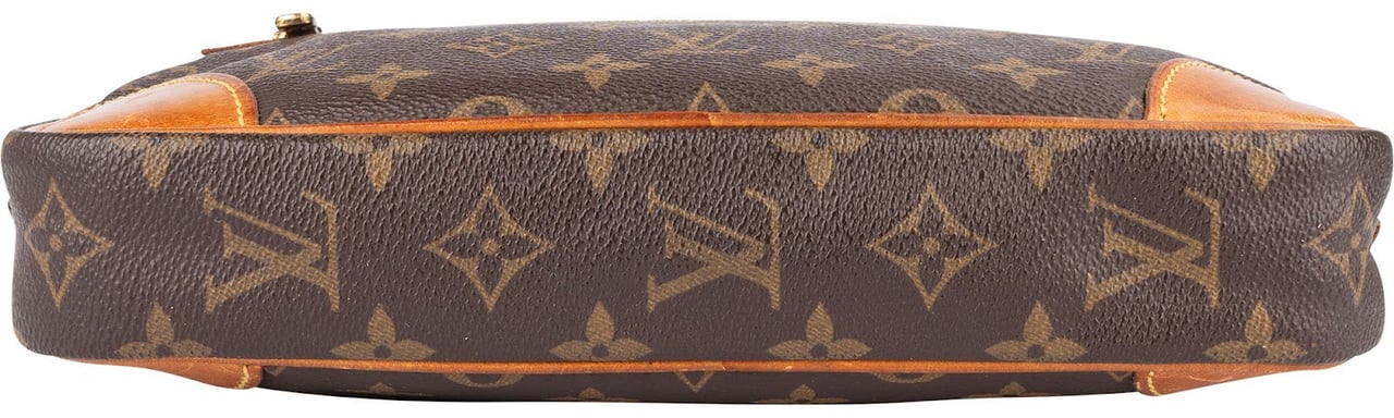 Louis Vuitton Louis Vuitton Monogram Canvas Pochette Dragonne Clutch Bruin