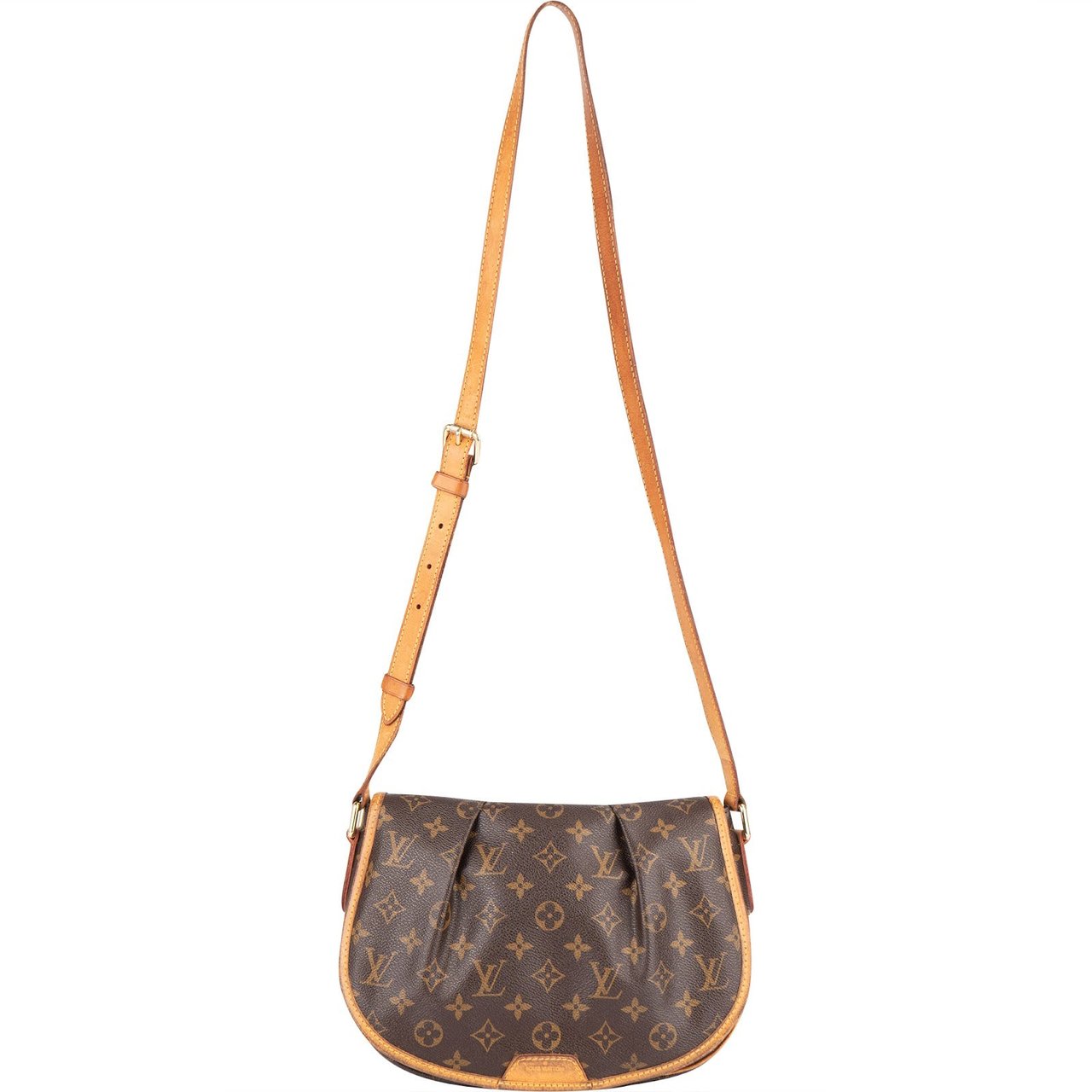 Louis Vuitton Louis Vuitton Monogram Canvas Menilmontant PM Crossbody Bag Bruin