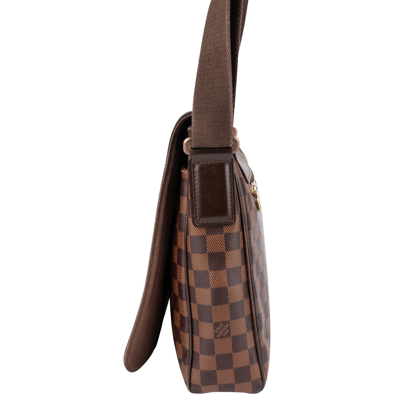 Louis Vuitton Monogram Damier Ebene Brooklyn Messenger Crossbody Bag Bruin