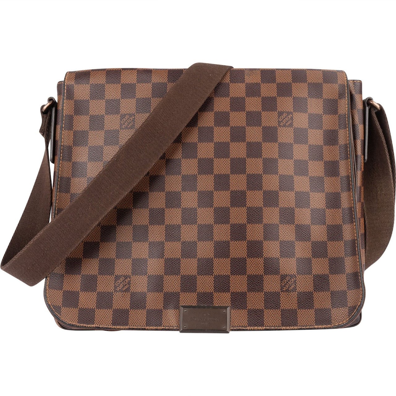 Louis Vuitton Louis Vuitton Monogram Damier Ebene Brooklyn Messenger Crossbody Bag Bruin