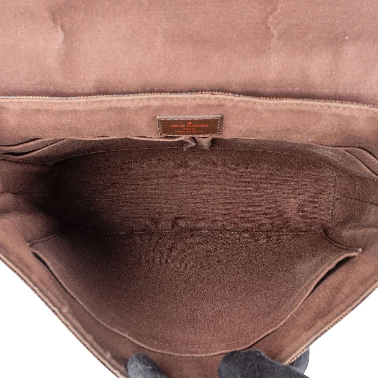 Louis Vuitton Louis Vuitton Monogram Damier Ebene Brooklyn Messenger Crossbody Bag Bruin