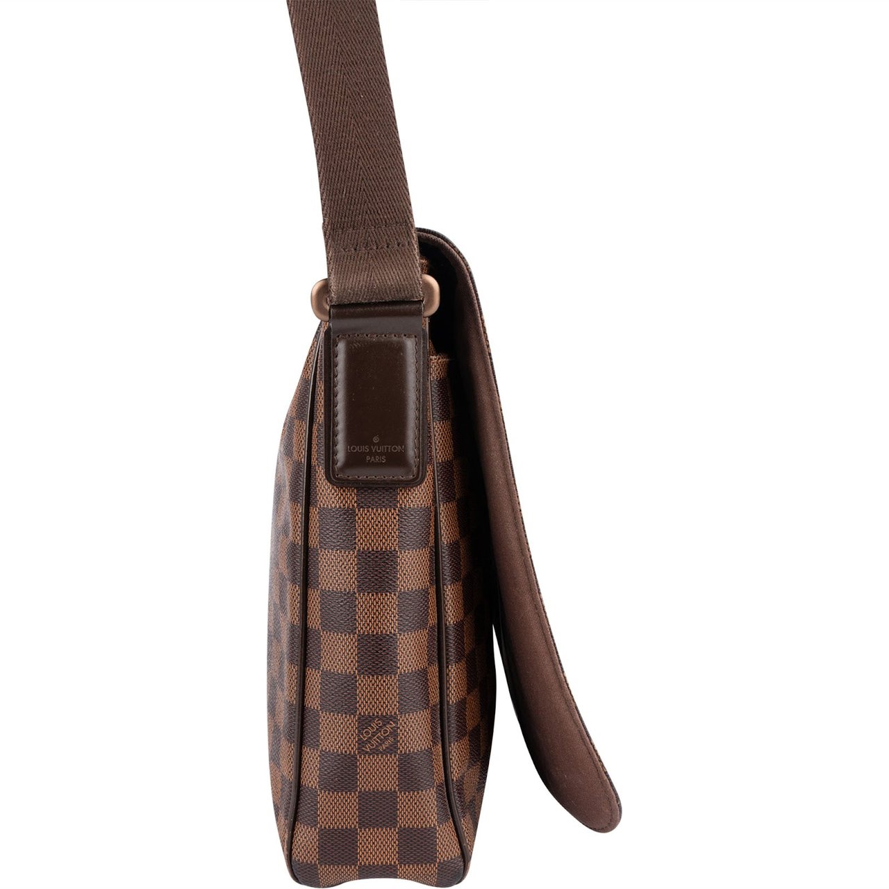 Louis Vuitton Monogram Damier Ebene Brooklyn Messenger Crossbody Bag Bruin