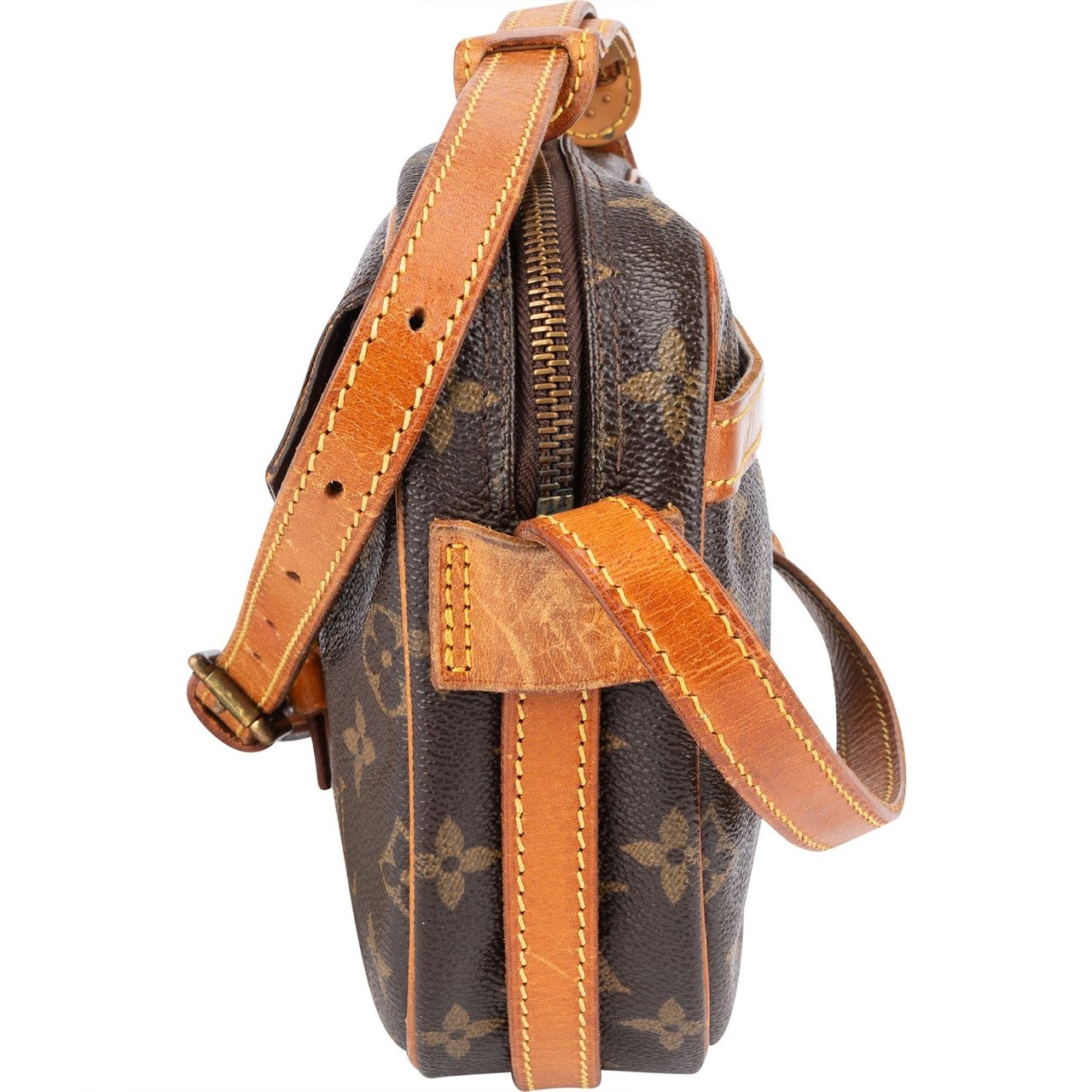Louis Vuitton Louis Vuitton Monogram Canvas Jeune Fille MM Crossbody Bag Bruin