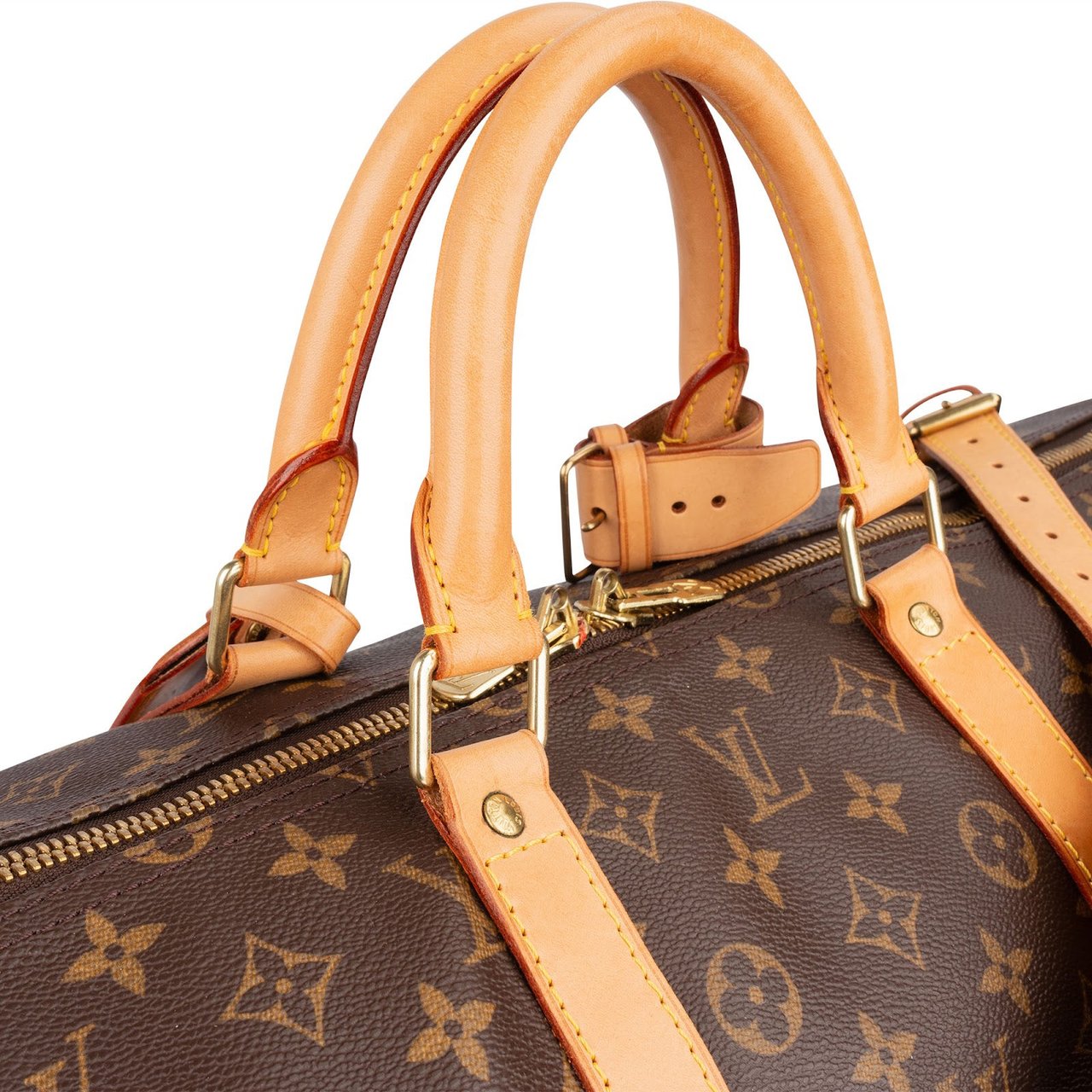 Louis Vuitton Louis Vuitton Monogram Canvas Keepall 55 Bandoulière Travel Bag Bruin