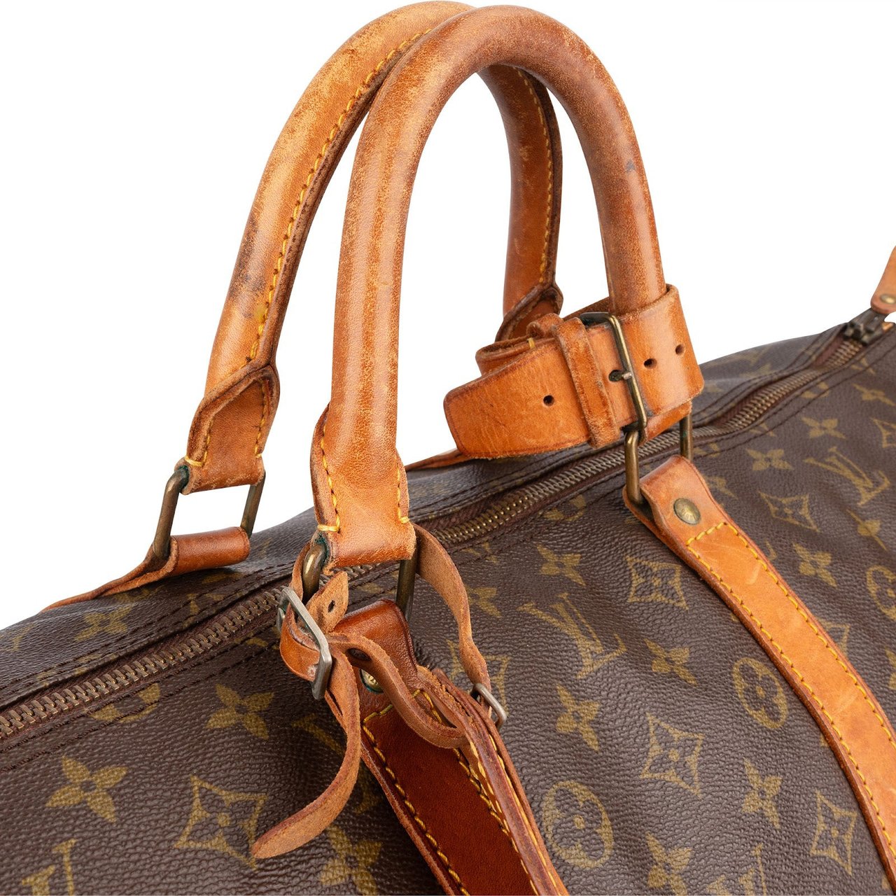 Louis Vuitton Louis Vuitton Monogram Canvas Keepall 55 Travel Bag Bruin