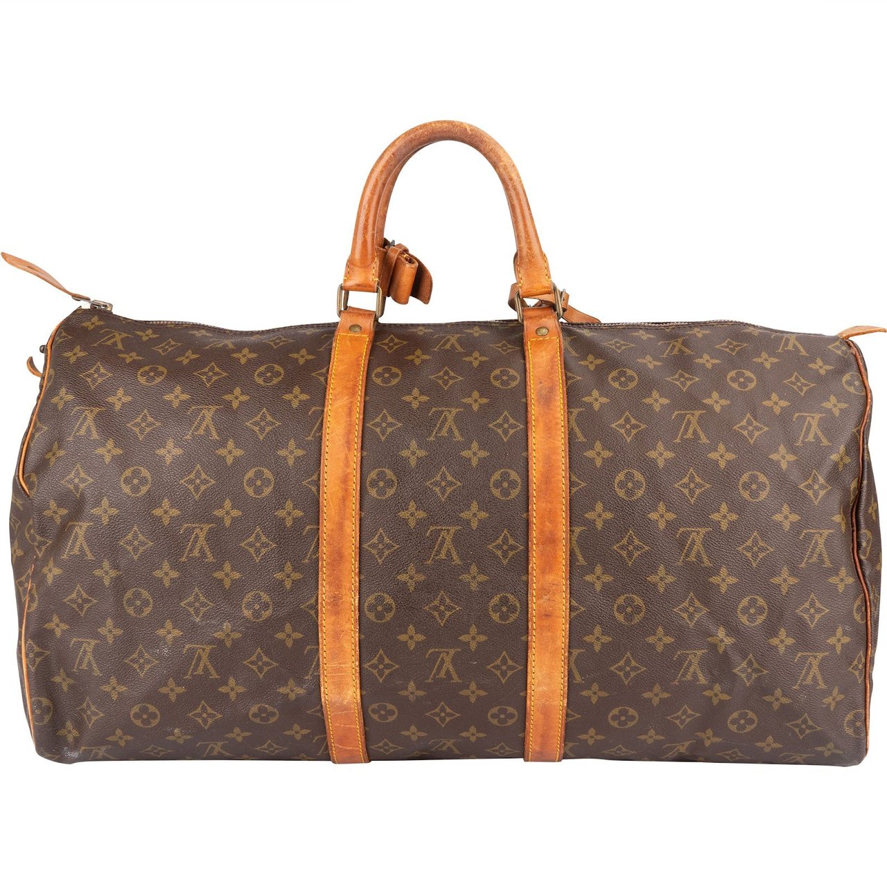Louis Vuitton Louis Vuitton Monogram Canvas Keepall 55 Travel Bag Bruin