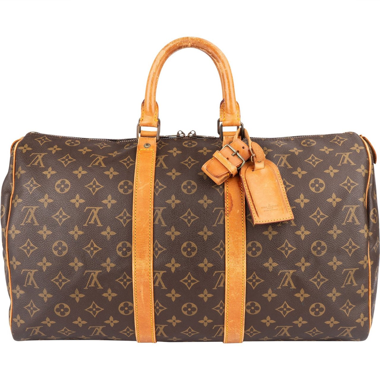 Louis Vuitton Louis Vuitton Monogram Canvas Keepall 45 Travel Bag Bruin