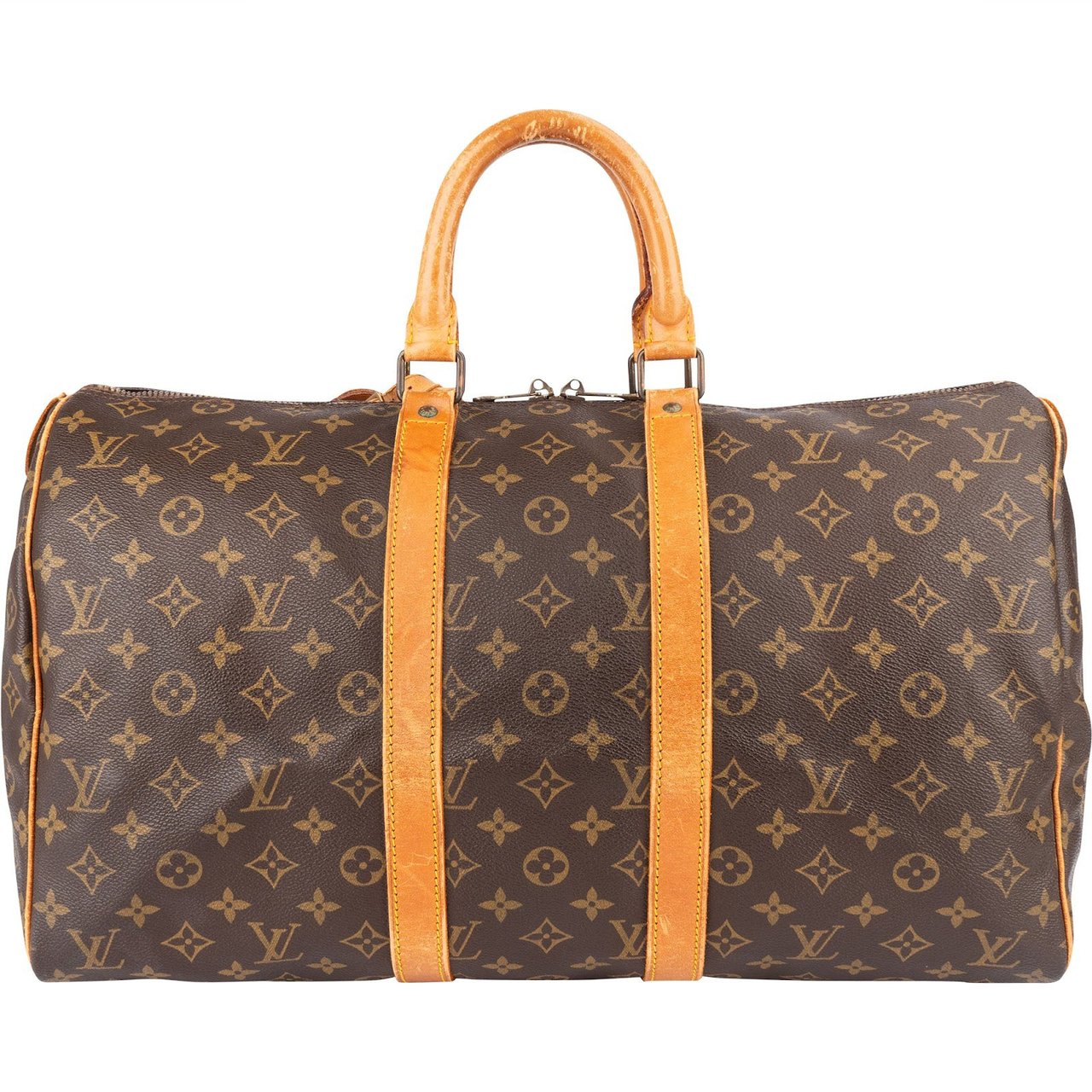 Louis Vuitton Louis Vuitton Monogram Canvas Keepall 45 Travel Bag Bruin