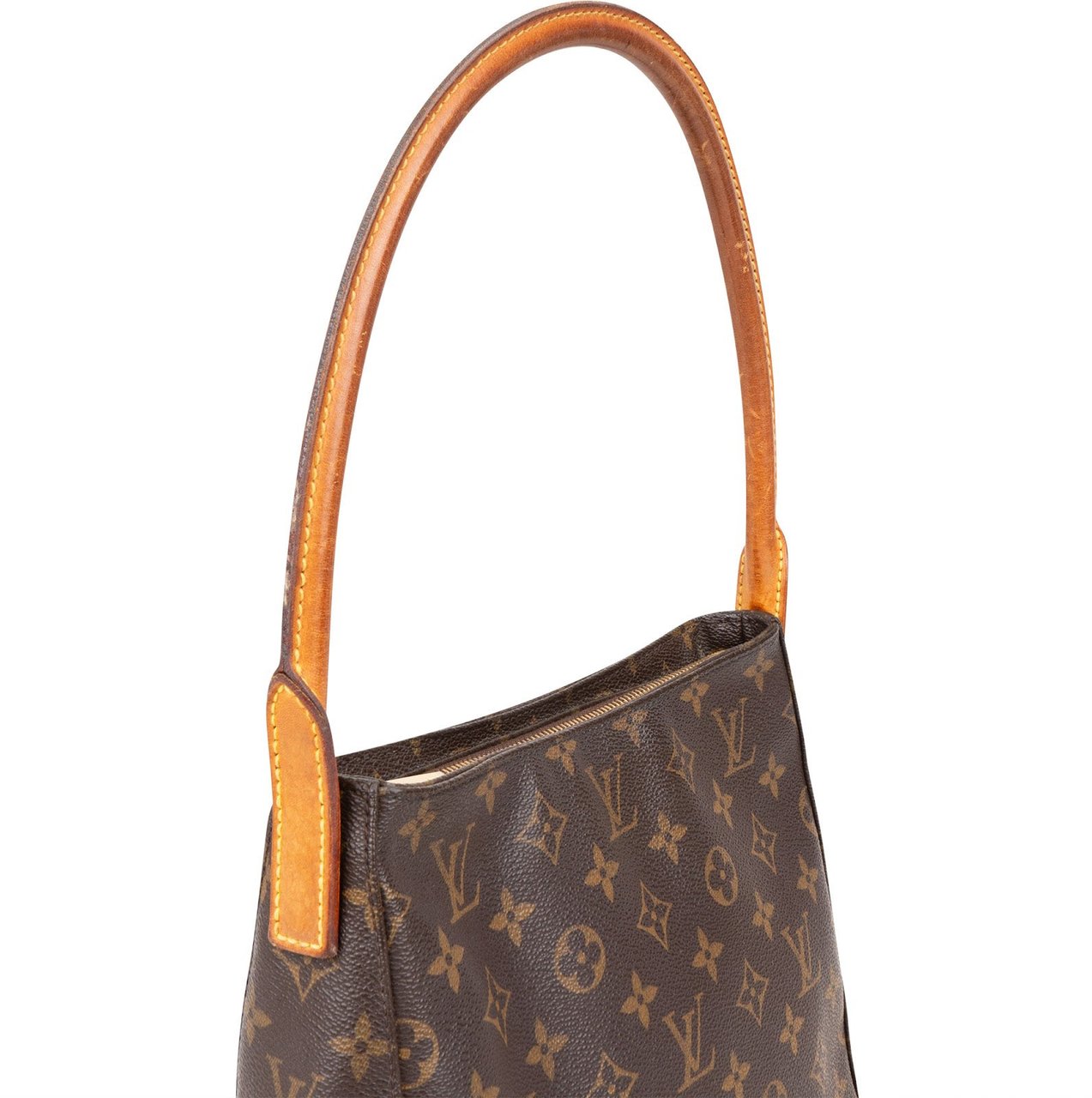Louis Vuitton Louis Vuitton Canvas Monogram Looping MM Shoulder Bag Bruin