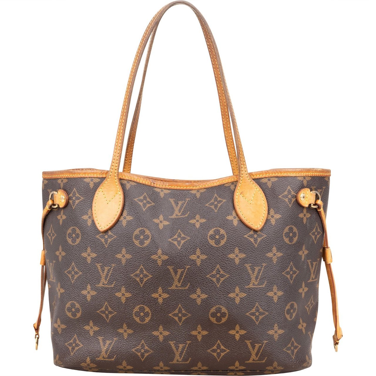 Louis Vuitton Louis Vuitton Monogram Canvas Neverfull PM Handbag Bruin