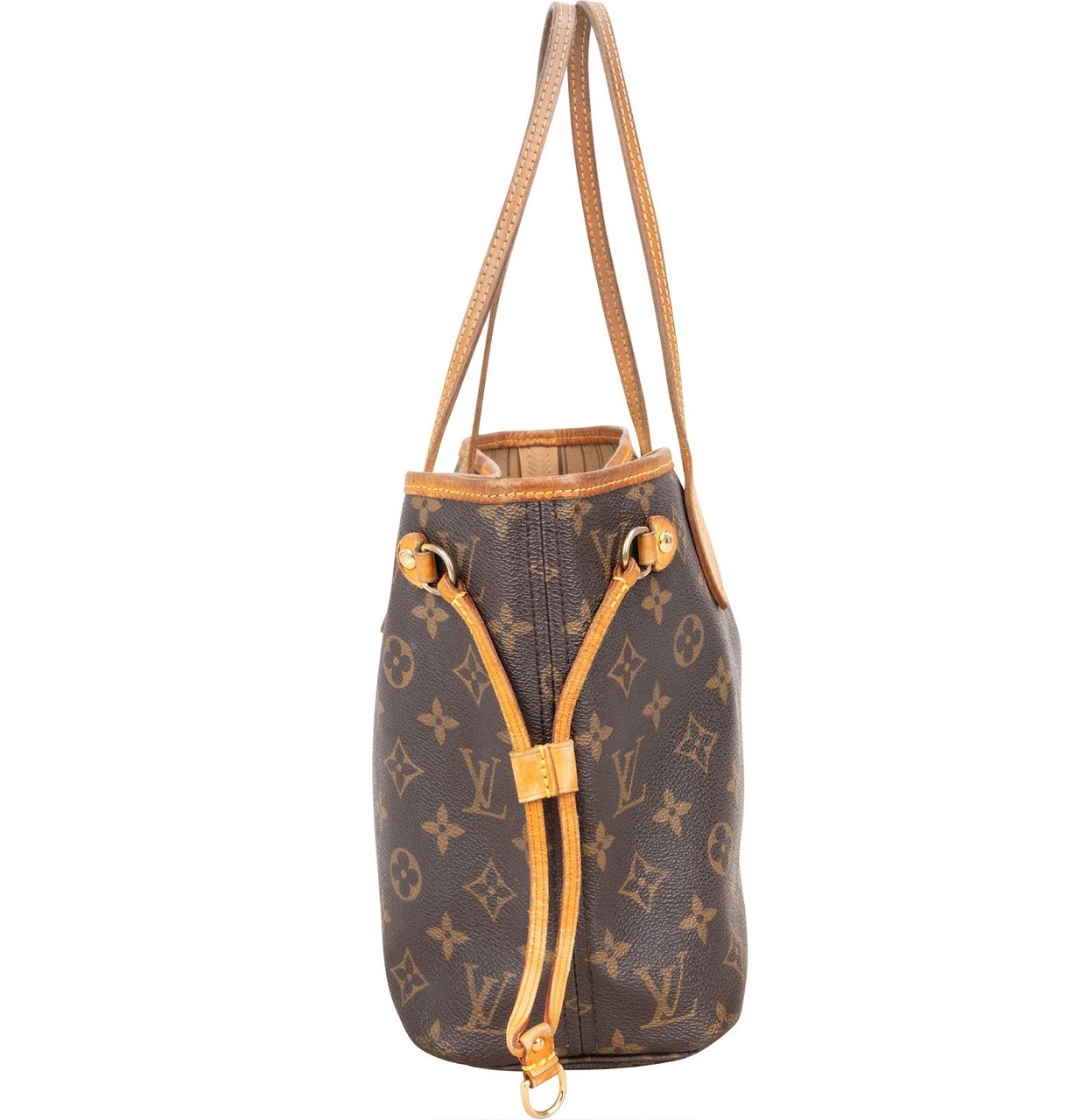 Louis Vuitton Louis Vuitton Monogram Canvas Neverfull PM Handbag Bruin