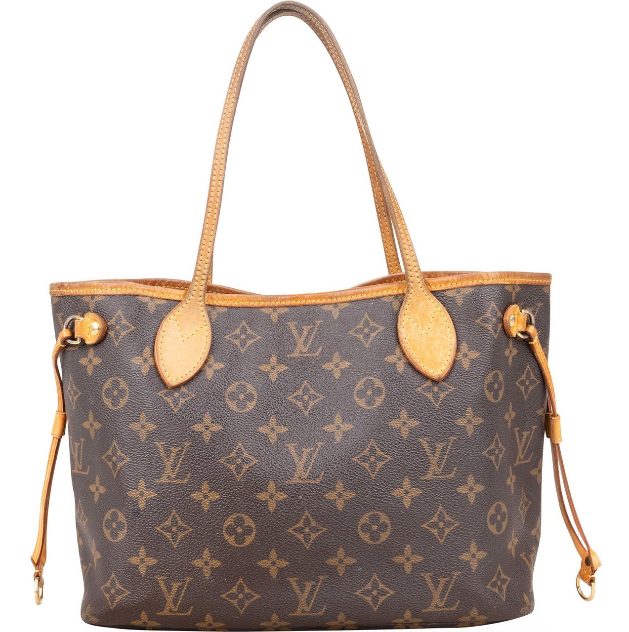 Louis Vuitton Louis Vuitton Monogram Canvas Neverfull PM Handbag Bruin