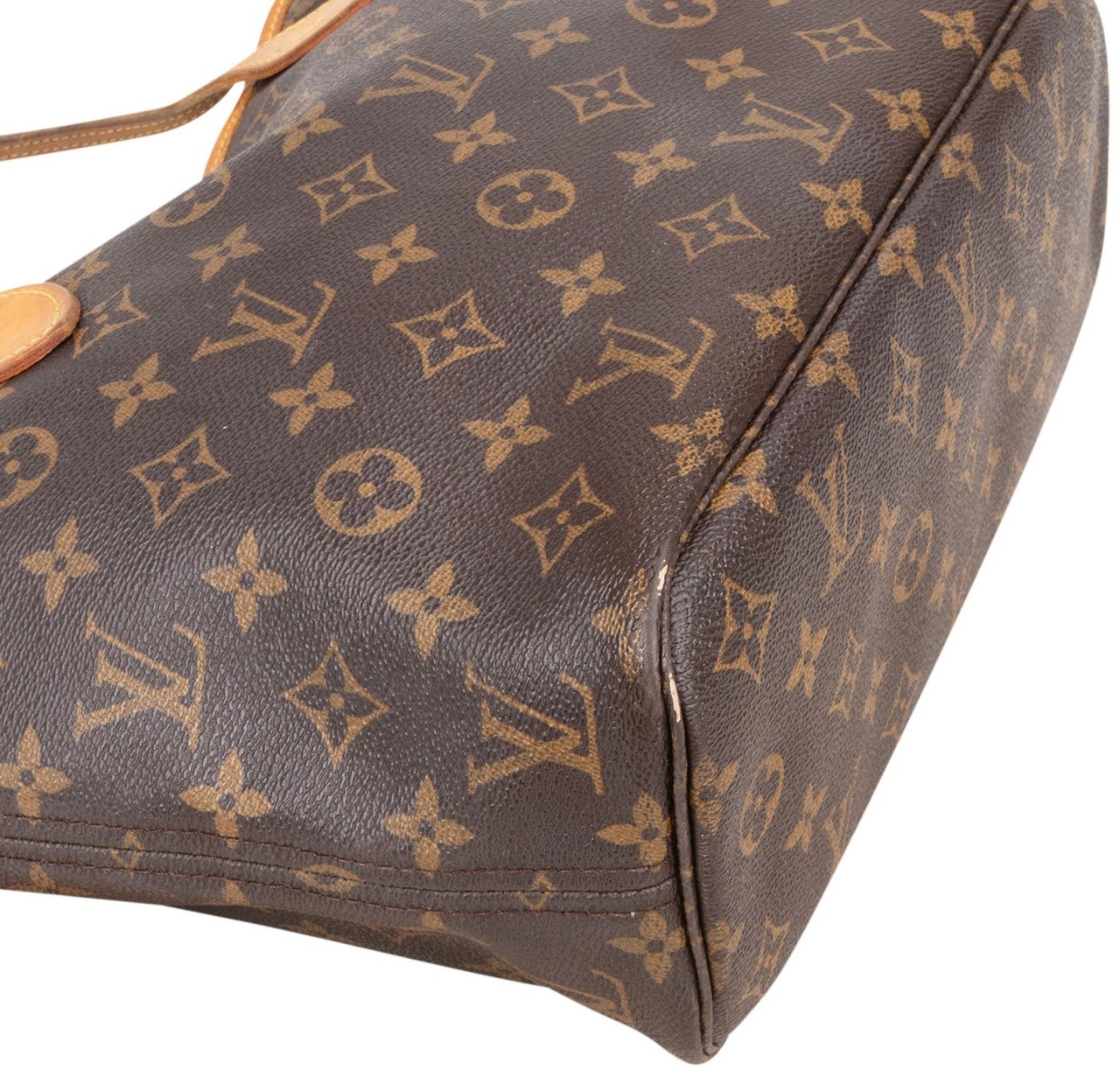Louis Vuitton Louis Vuitton Monogram Canvas Neverfull PM Handbag Bruin
