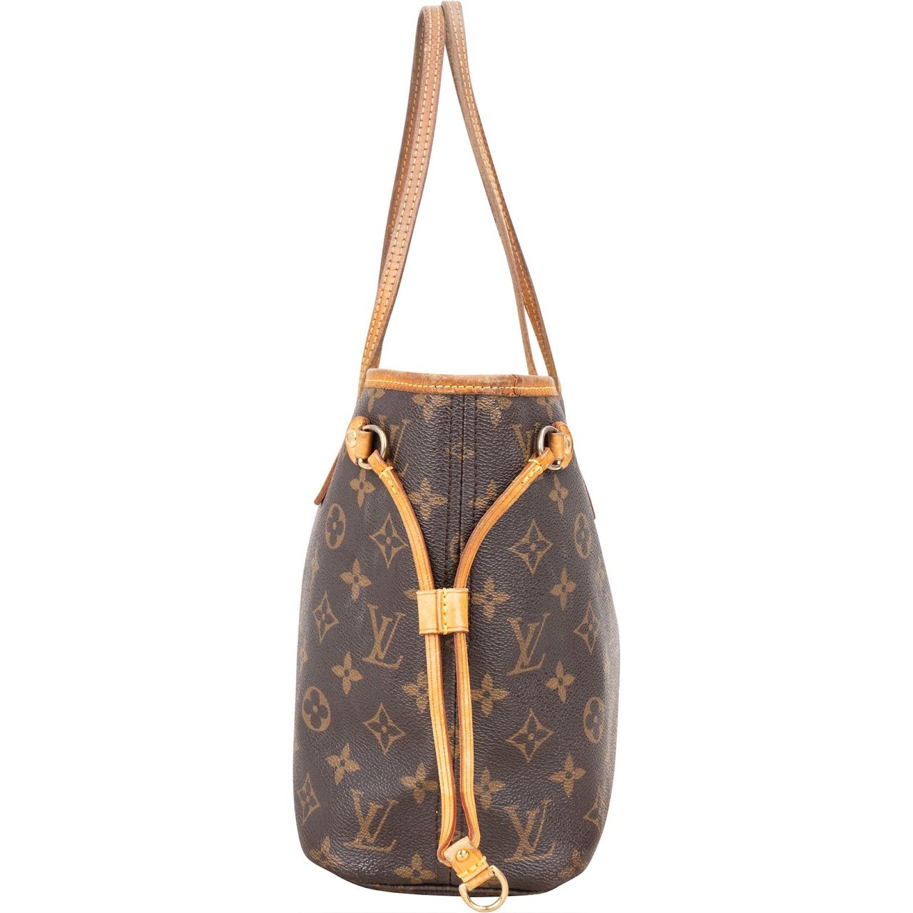 Louis Vuitton Louis Vuitton Monogram Canvas Neverfull PM Handbag Bruin