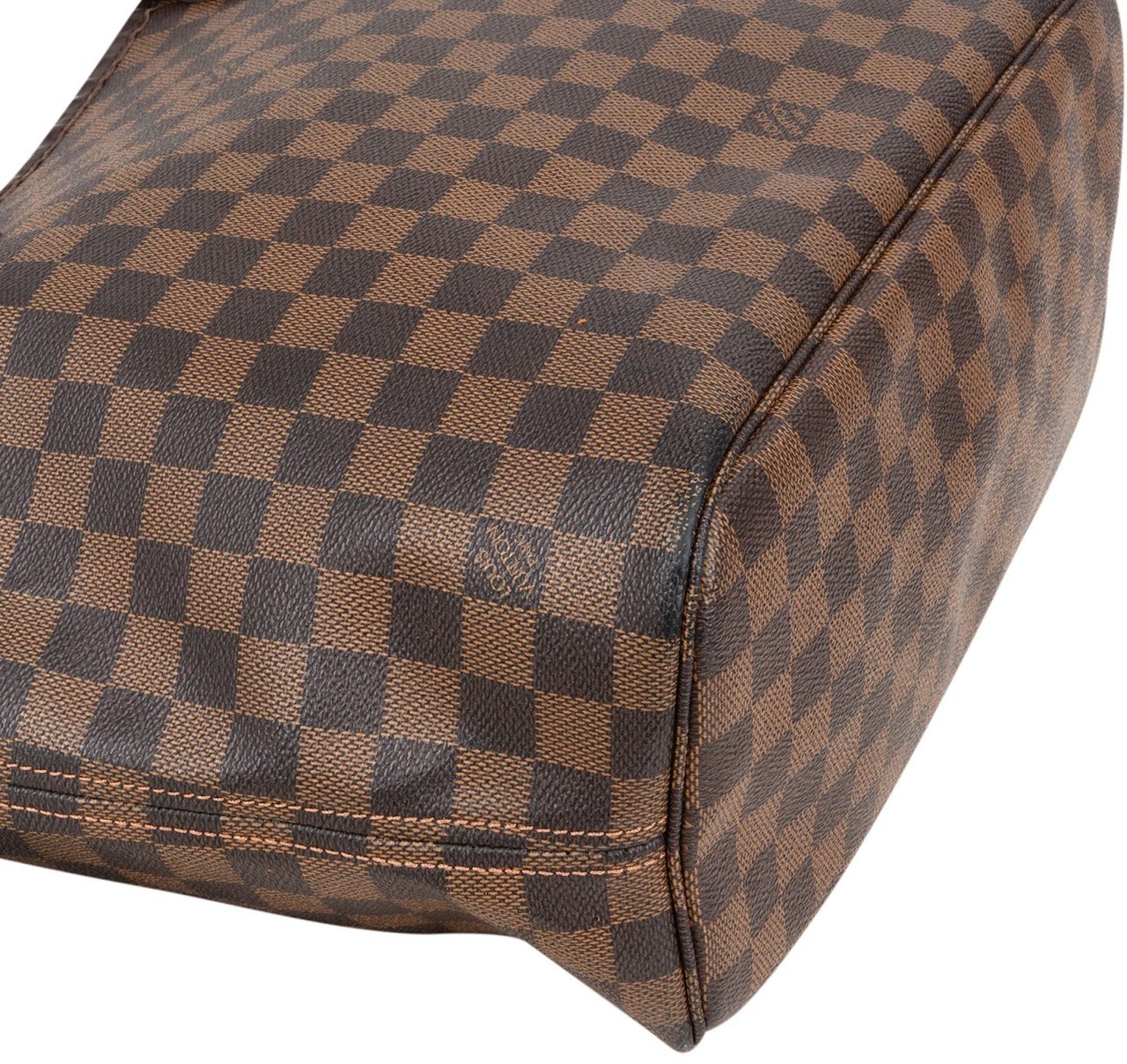 Louis Vuitton Louis Vuitton Monogram Damier Ebene Canvas Neverfull MM Shoulder Bag Bruin