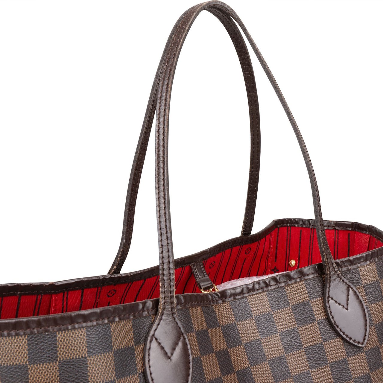 Louis Vuitton Louis Vuitton Monogram Damier Ebene Canvas Neverfull MM Shoulder Bag Bruin