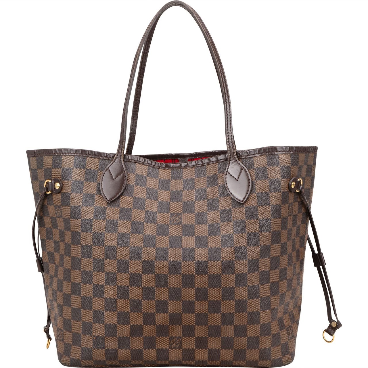 Louis Vuitton Louis Vuitton Monogram Damier Ebene Canvas Neverfull MM Shoulder Bag Bruin