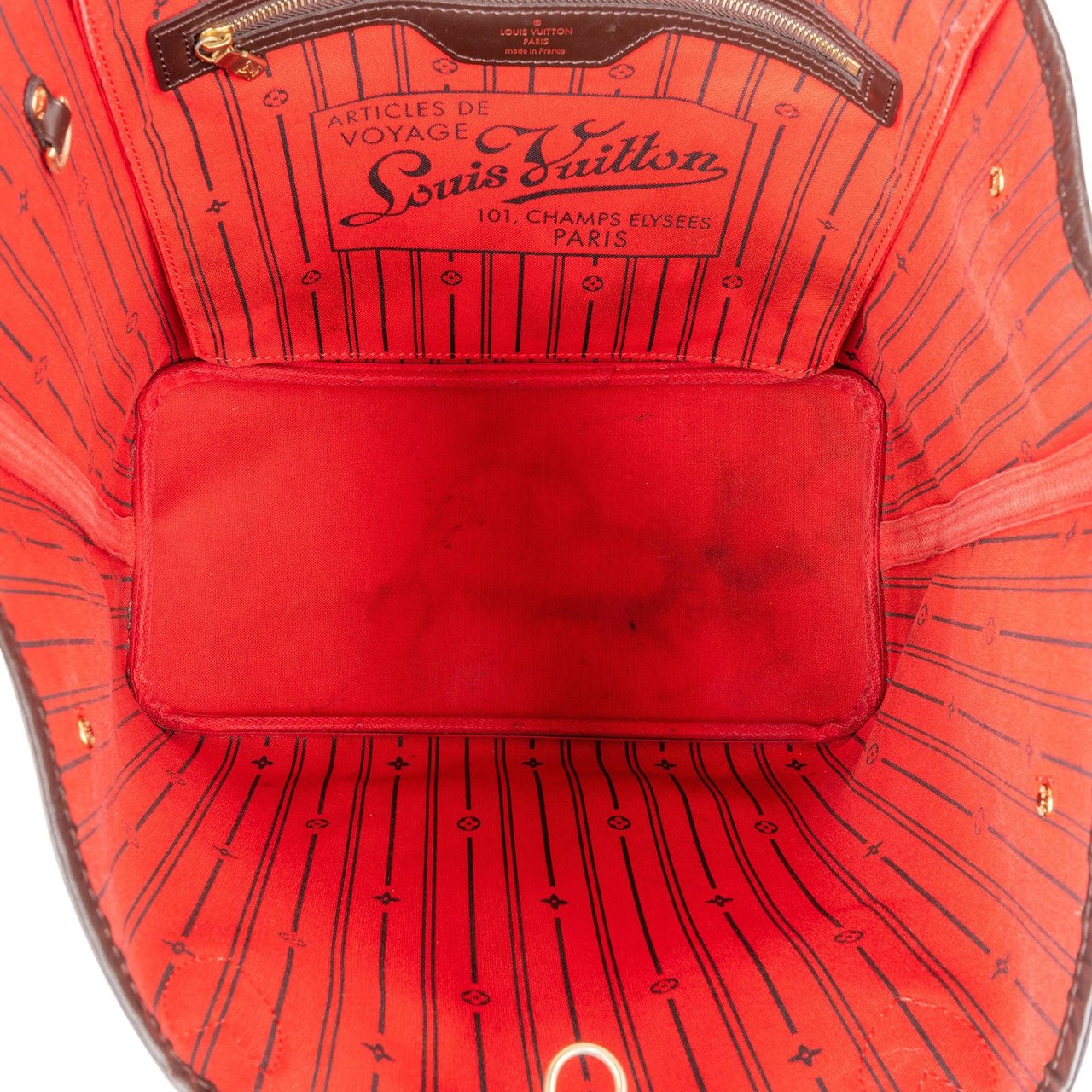 Louis Vuitton Louis Vuitton Monogram Damier Ebene Canvas Neverfull MM Shoulder Bag Bruin