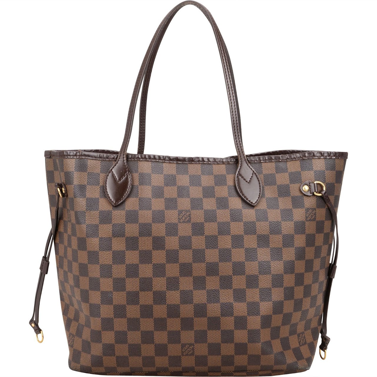 Louis Vuitton Louis Vuitton Monogram Damier Ebene Canvas Neverfull MM Shoulder Bag Bruin