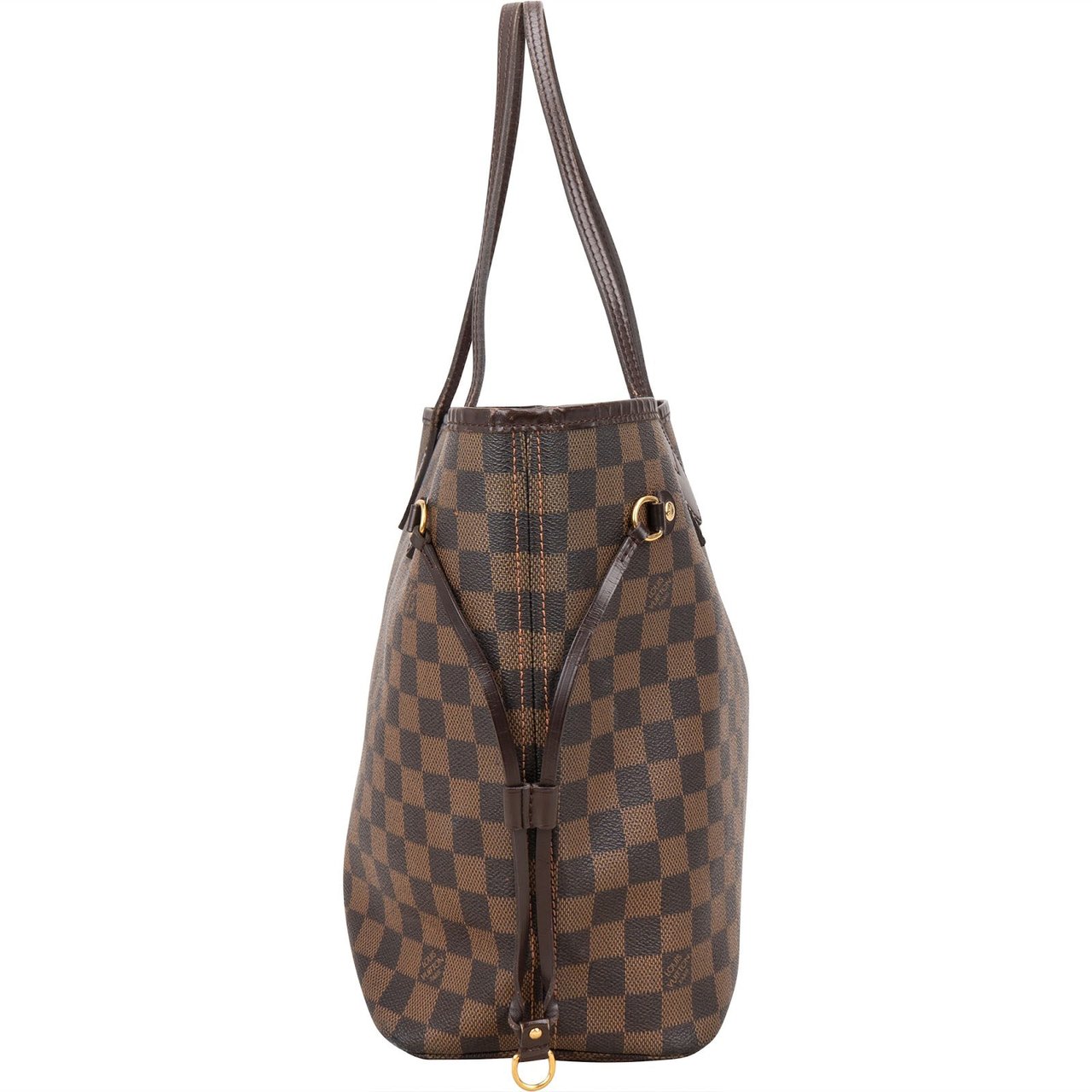 Louis Vuitton Louis Vuitton Monogram Damier Ebene Canvas Neverfull MM Shoulder Bag Bruin