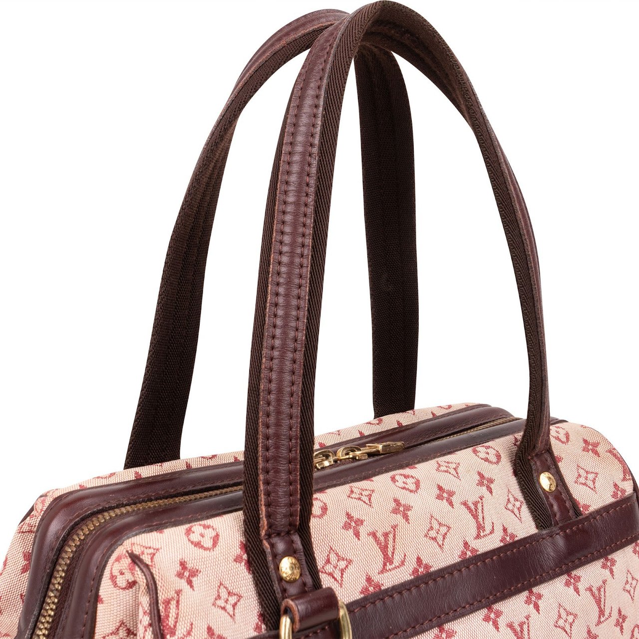 Louis Vuitton Louis Vuitton Mini Lin Monogram Josephine PM Handbag Rood