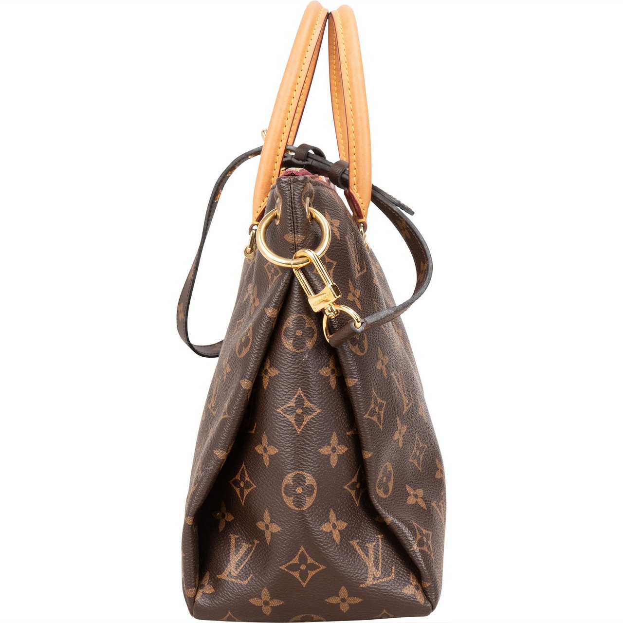 Louis Vuitton Louis Vuitton Monogram Canvas Pallas MM Handbag Bruin