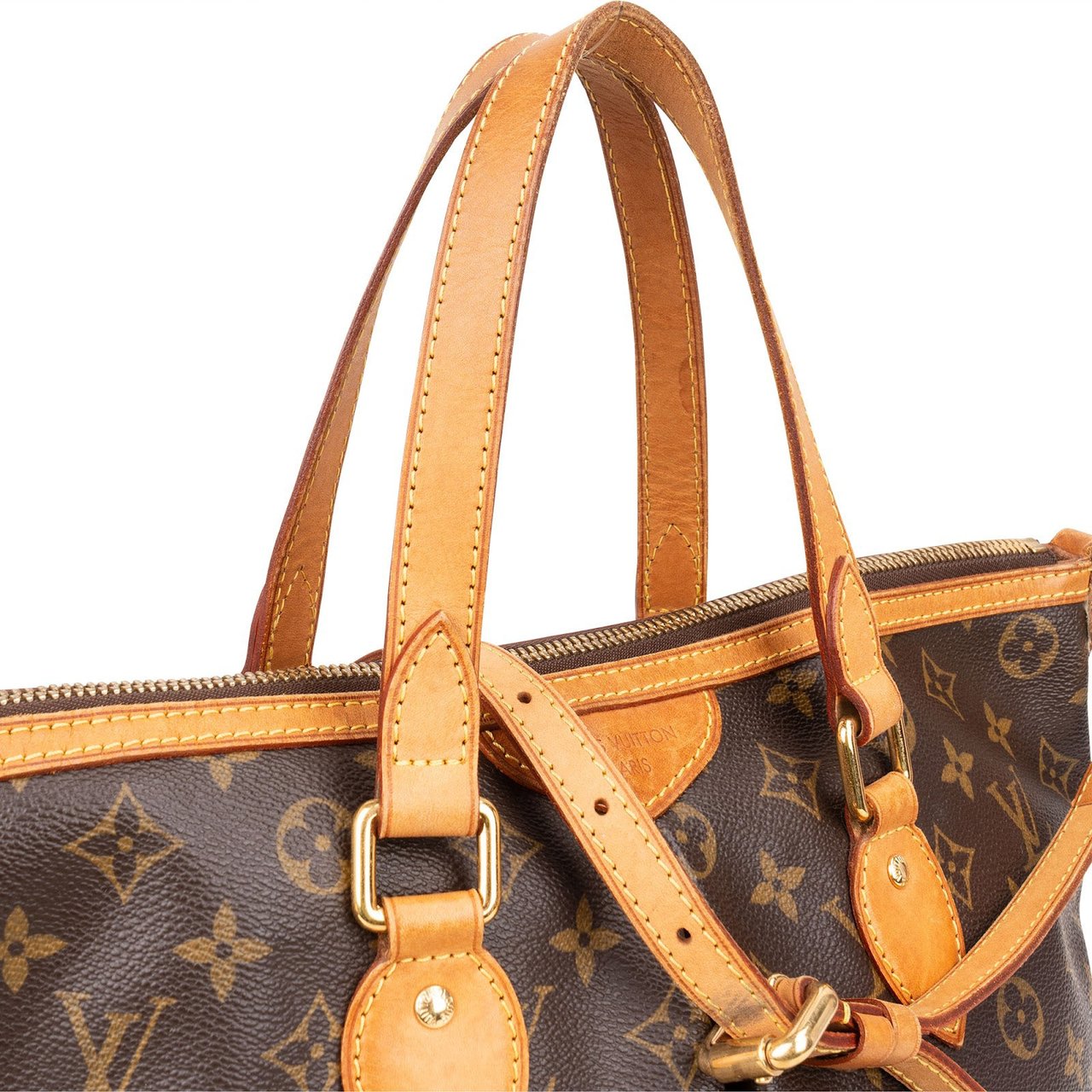 Louis Vuitton Louis Vuitton Monogram Canvas Palermo PM Handbag Bruin