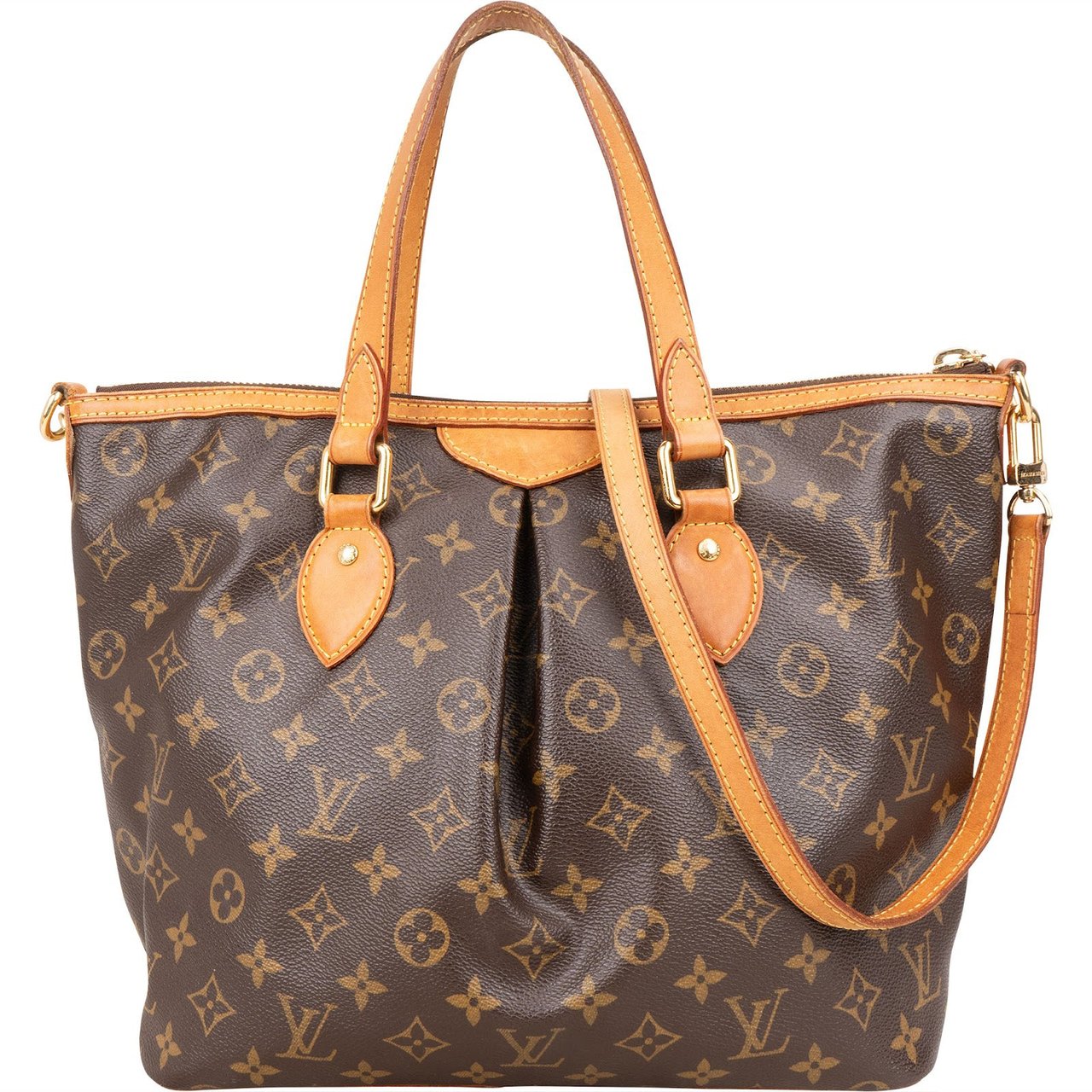 Louis Vuitton Louis Vuitton Monogram Canvas Palermo PM Handbag Bruin