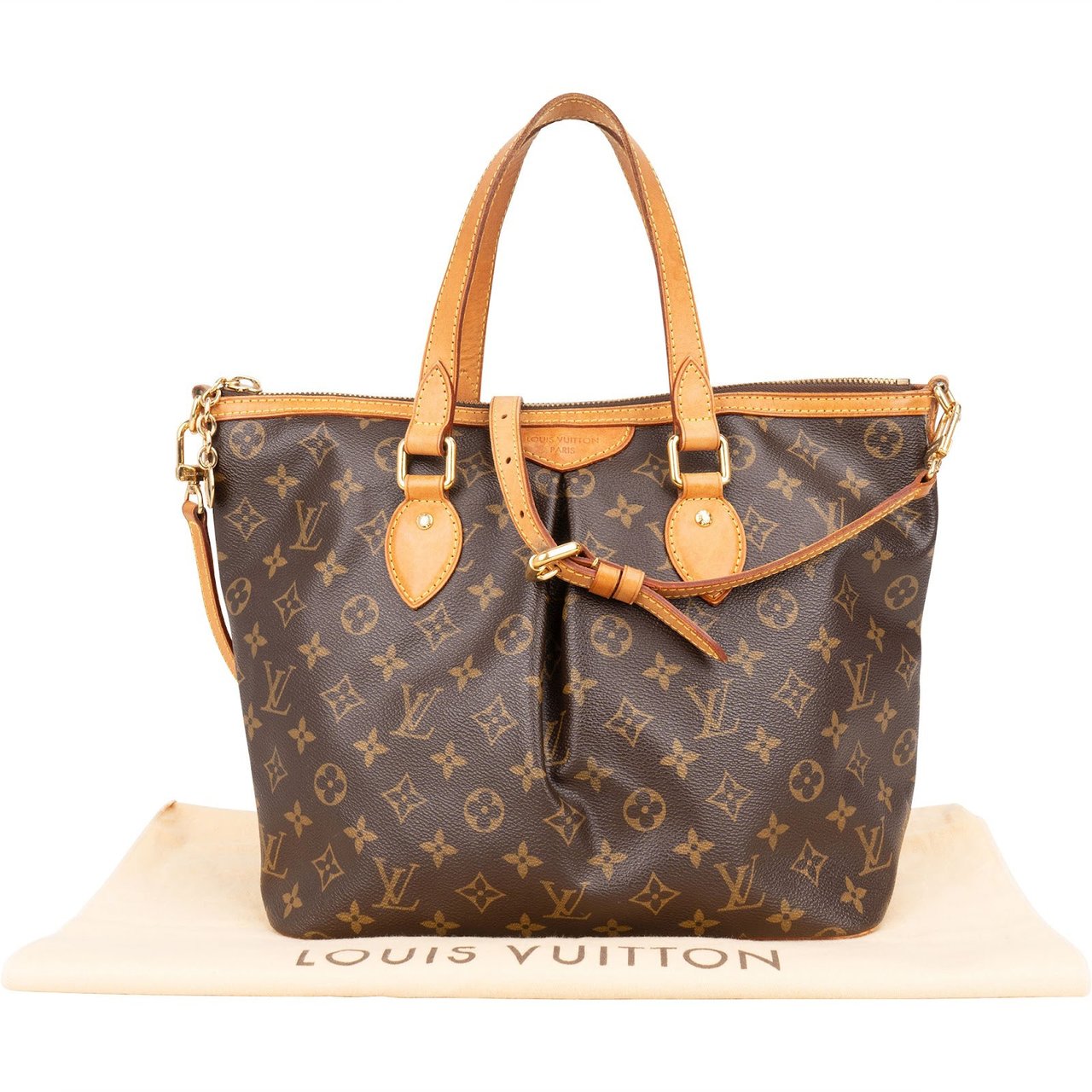 Louis Vuitton Louis Vuitton Monogram Canvas Palermo PM Handbag Bruin