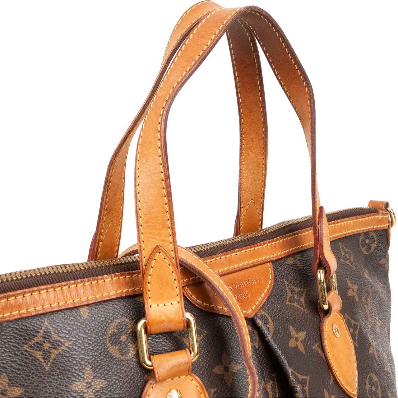 Louis Vuitton Louis Vuitton Monogram Canvas Palermo PM Handbag Bruin