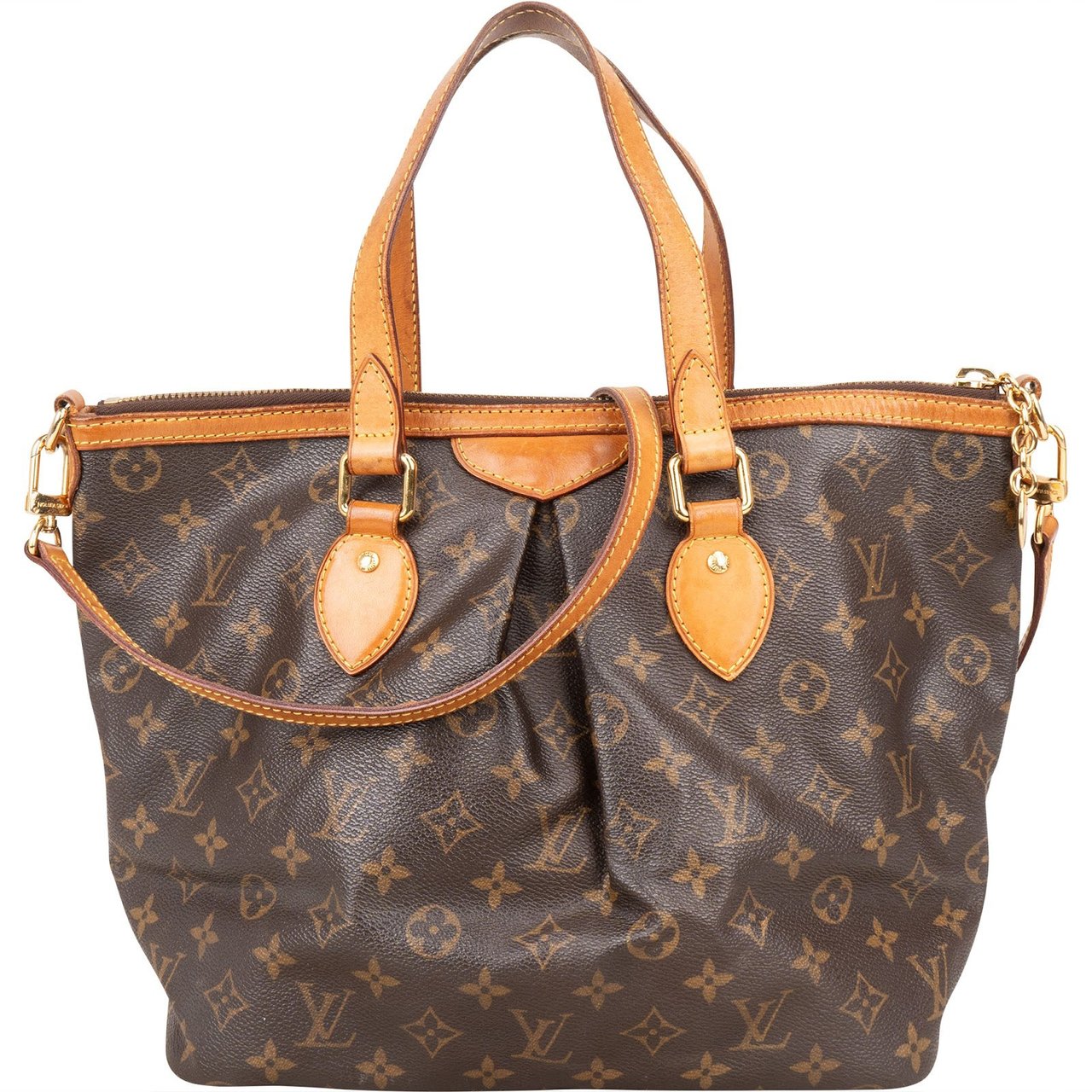 Louis Vuitton Louis Vuitton Monogram Canvas Palermo PM Handbag Bruin
