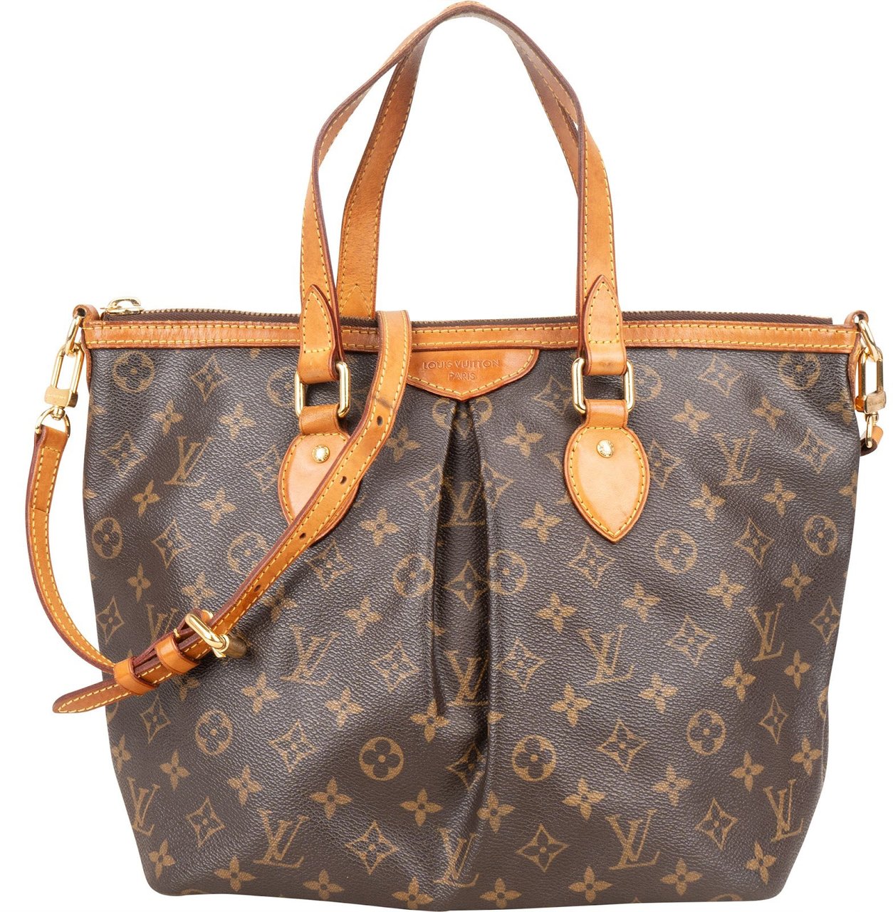 Louis Vuitton Louis Vuitton Monogram Canvas Palermo PM Handbag Bruin