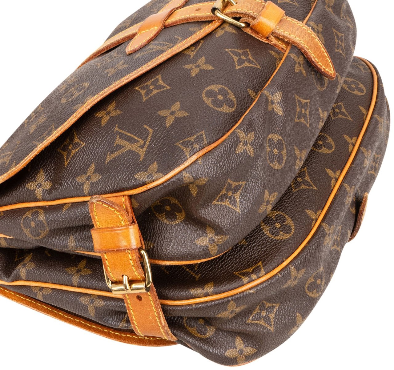 Louis Vuitton Louis Vuitton Monogram Canvas Saumur 30 Crossbody Bag Bruin
