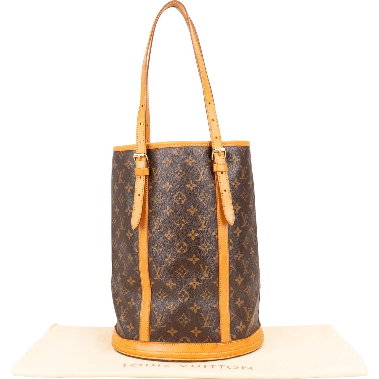 Louis Vuitton Louis Vuitton Monogram Canvas Bucket GM Shoulder Bag Bruin